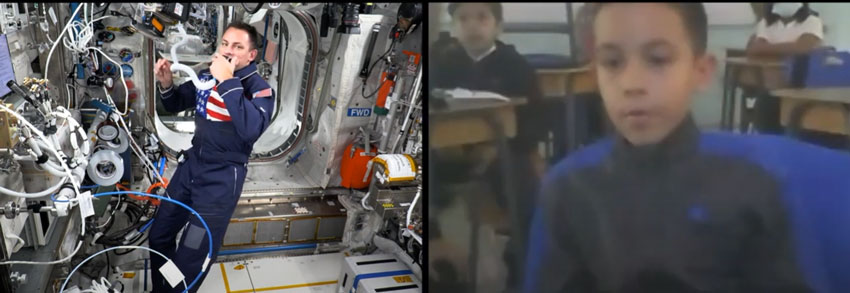 Calling the Caribbean from the International Space Station
