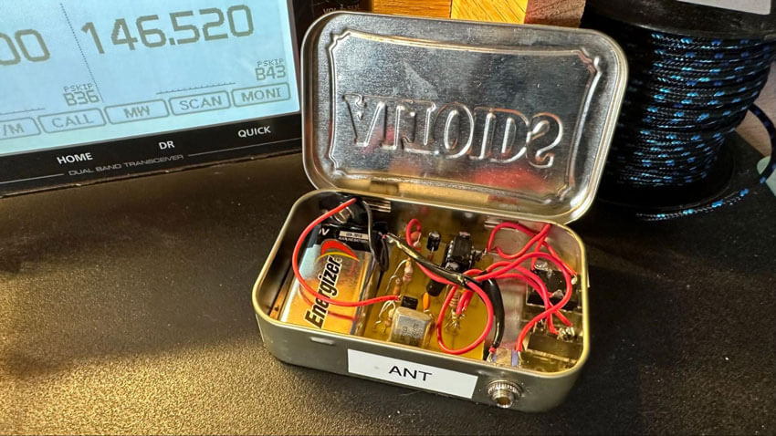 Image: This simple to build electronics kit is a radio ready for morse code operation.