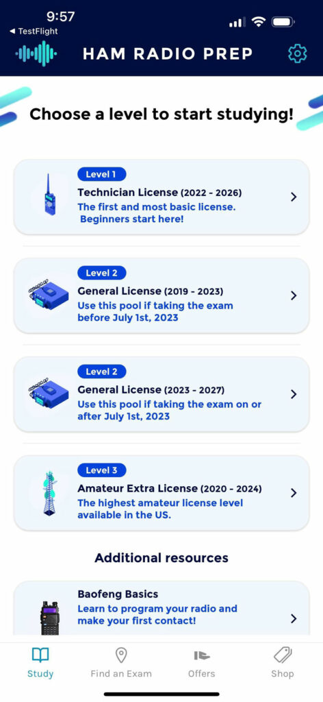 Ham Radio Prep Mobile App Update May 2023