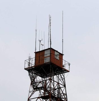 1A local repeater site in my area. Notice the many fixed antennas on top.