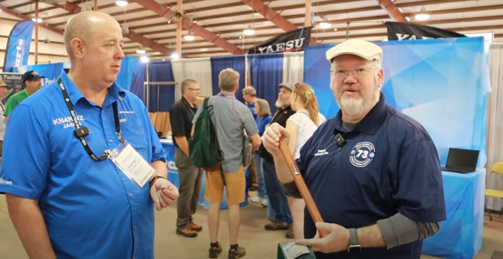 Jim from Ham Radio Prep and Jason from Gigaparts talking at Dayton Hamvention