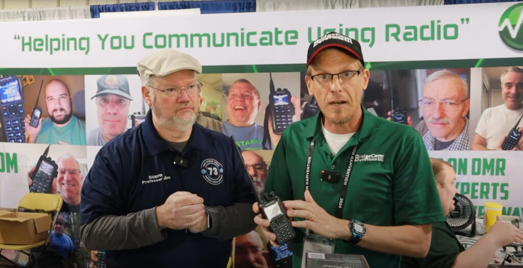 Ron from Gigaparts and Jim from Ham Radio Prep standing