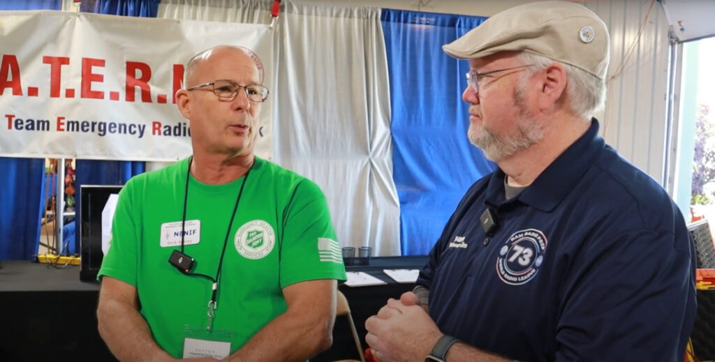 Jim from Ham Radio Prep and Dick Seeley talking