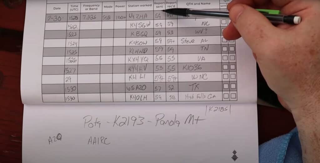 Traditional paper Logbook image
